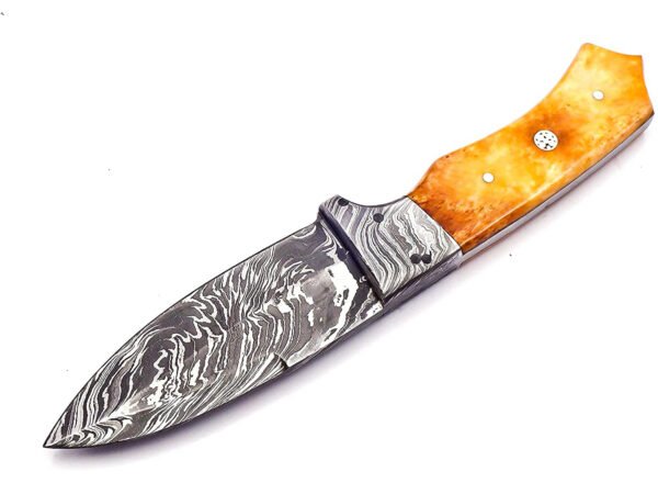 Camping Knife with Damascus Steel
