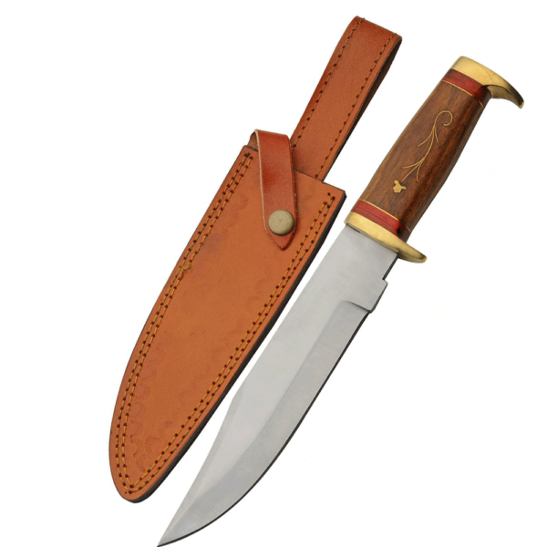 Bowie Knife with Wooden Handle