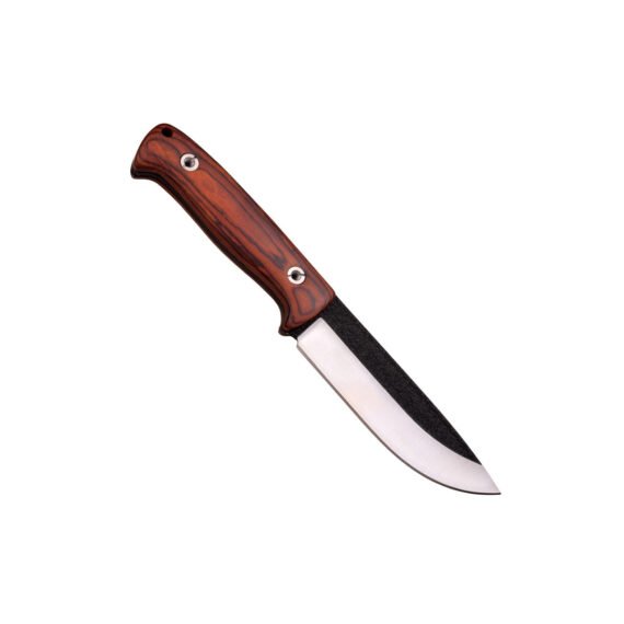 Horizontal Carry Knife with Wood Handle