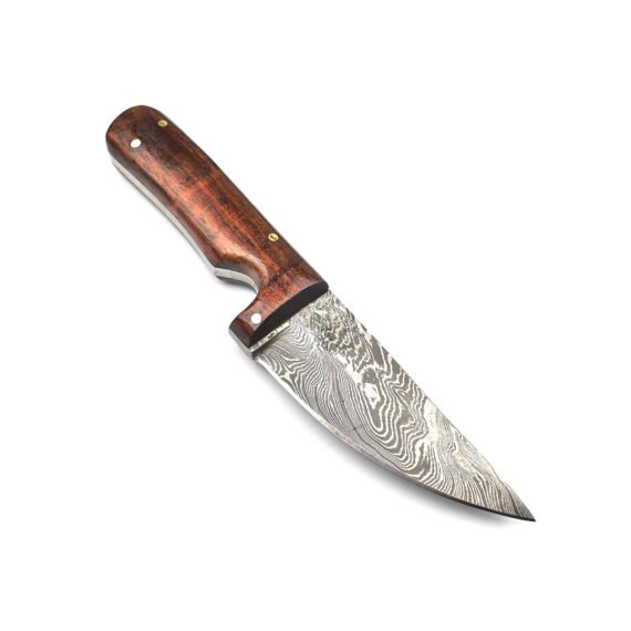 Damascus steel knife with Walnut Wood Handle