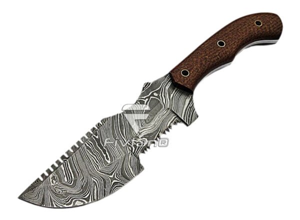 Seeker Tracker Knife with Wood Handle Scout Carry Knife Edc