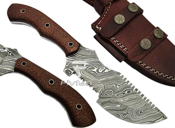 Seeker Tracker Knife with Wood Handle Track Knives Best Edc Knife