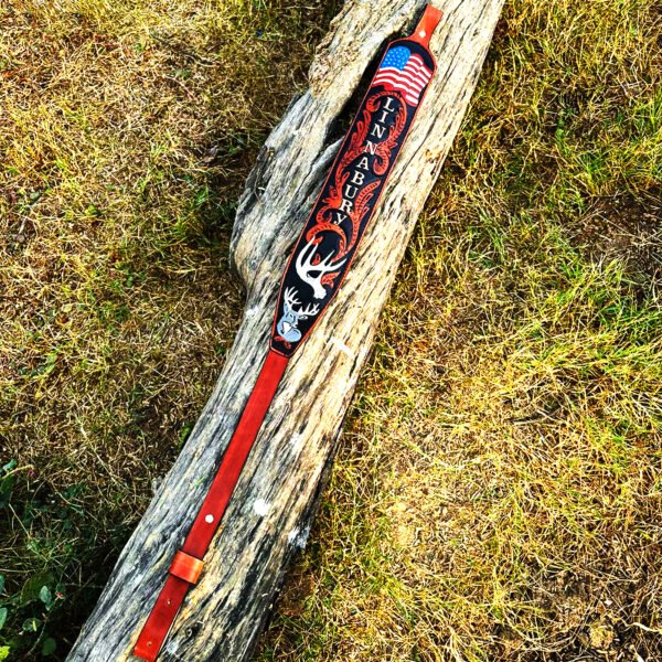 Leather rifle sling custom
